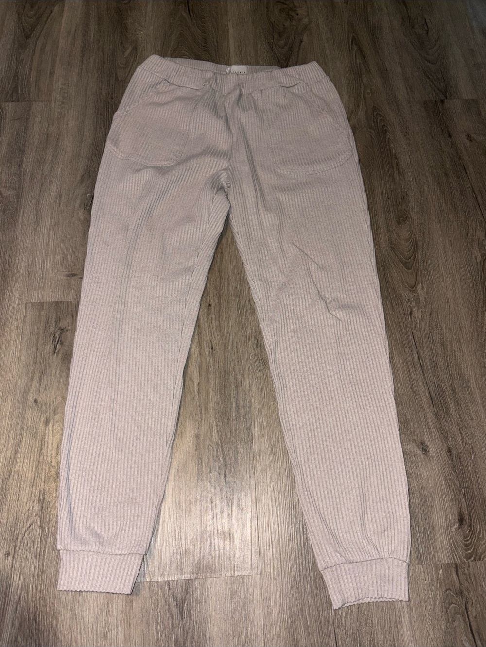 Allfenix | Cream Ribbed Sweatpants
